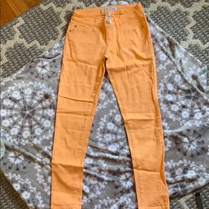 Women’s Coral pants with white polka dots